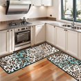thumbnail image 3 of Kitchen Rugs Sets Of 2,Leopard and Tiger Pattern Anti Fatigue Kitchen Mat Rugs Non Slip Washable,Decorative Kitchen Floor Mats for Kitchen,Sink,Laundry,17"x47"+17"x47", 3 of 5