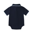 thumbnail image 4 of 3-Pack Toddler Boy Clothes Baby Boys Gentleman Clothes Thin Polo Base Onesie Pajamas Neutral Baby Clothes, 4 of 9