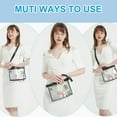 thumbnail image 4 of Clear Bag for Stadium Events Clear Purse for Women PVC Clear Crossbody Bag for Concerts Sports Festivals Waterproof Shoulder Bag., 4 of 7