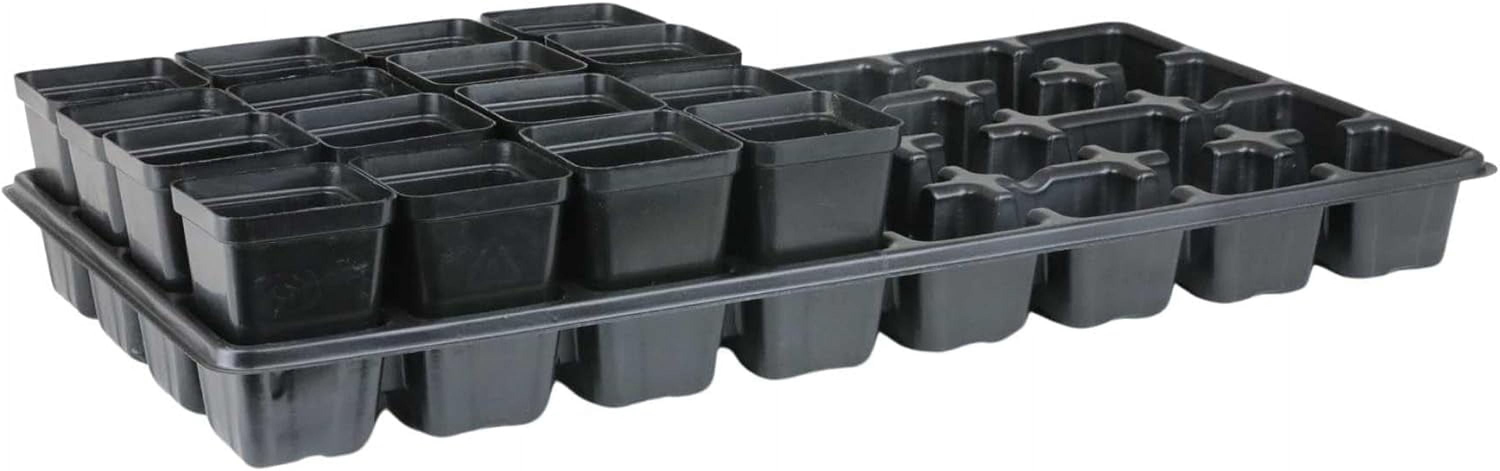 ZMSHOP Extra Strength 32 Cell Seedling Starter Trays w/Inserts, 2 Pack, for Seed Germination, Plant Propagation, Growing Trays, Planting Starter