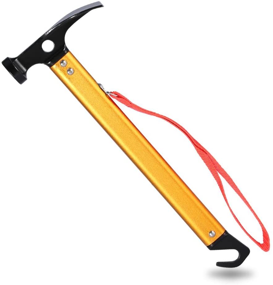 Tent Hammer,Tent Peg Hammer,Tent Peg Extractor Puller,Portable