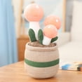 thumbnail image 2 of Juguetes de felpa Zulema plantas en maceta Hongo Rosa Claro 25 cm, 2 of 8