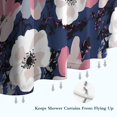 thumbnail image 6 of Pioneer Flower Floral Print Pattern Shower Curtain 72"x72" ,Bathroom Decorative Shower Curtains Set with 12 Hooks,Modern Waterproof Washable Shower Curtain, 6 of 6