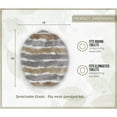 thumbnail image 3 of HOME WEAVERS INC Toilet Lid Cover, Machine Wash Seat Covers, 18x18, Linen, 3 of 9