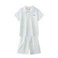 thumbnail image 2 of Cethrio Boys' Summer Short Sets, Short Sleeve Running Athletic Outfit Sets White Size 15-16 T, 2 of 3
