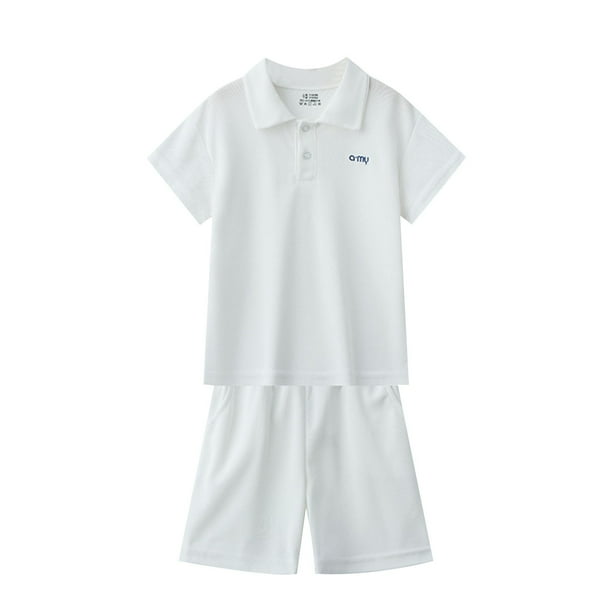 Odeerbi 5-16 Años Niños Niñas Pijamas de Algodón de Verano Solapa Manga Corta Tops Pantalones Cortos Conjunto Suave Estampado Ropa de Dormir Conjuntos de Pijama de Dos Piezas