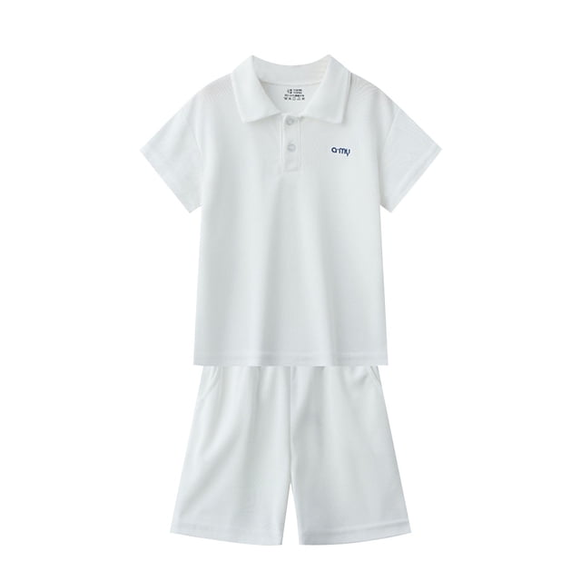 Odeerbi 5-16 Años Niños Niñas Pijamas de Algodón de Verano Solapa Manga Corta Tops Pantalones Cortos Conjunto Suave Estampado Ropa de Dormir Conjuntos de Pijama de Dos Piezas