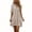 Khaki Striped Dress, variant on Women's Gingham Plaid / Striped Mini Dress Collared V Neck Short Sleeve Casual Loose A Line Dress Tiered Ruffle Summer Vacation Sundress Red