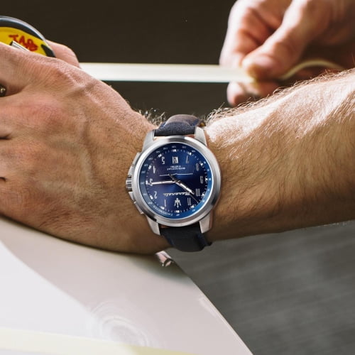 Maserati Watch R8851121003 Successo Tachymeter Date Window Luminous Blue Stainless Steel Walmart