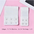 thumbnail image 4 of BH Verlängerung Bra Extender Erweiterung Correa Elastisch Band Weich Gurt 2 Reihen x 3 Haken, 2 Reihen x 2 Haken (Schwarz,Weiß,Hautfarbe) Zhivalor LN-0072, 4 of 6