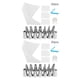 thumbnail image 4 of Juego de 20 piezas para hornear pasteles reutilizables Monstrate utensilios de cocina, 4 of 6