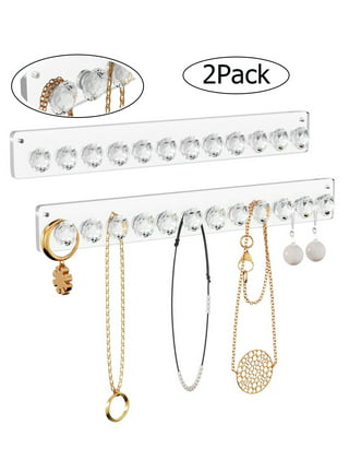 Buy Zreal Necklace Holder, Acrylic Necklace Hanger, Wall Jewelry Organizer  with 10 Jewelry Hooks in Seashell Shape (2-pack Clear) Online at  desertcartThailand