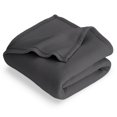 thumbnail image 1 of Polar Fleece Bed Blanket - Lightweight - Premium Fleece - Full/Queen, Forged Iron Gray, 1 of 8