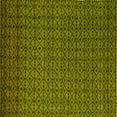 thumbnail image 1 of Ahgly Company Machine Washable Indoor Square Abstract Yellow Modern Area Rugs, 8' Square, 1 of 4