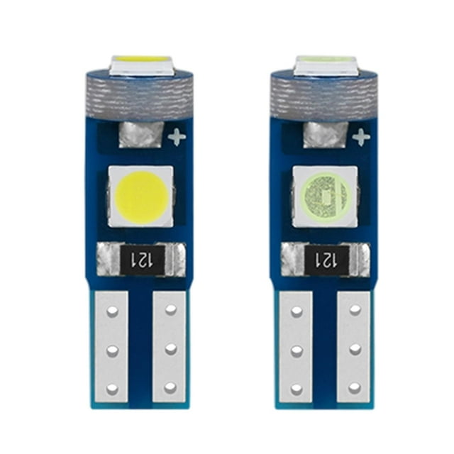 2 uds, luz de coche para motocicletas T5 3030 3SMD, indicador compatible con luces t5 3030 3SMD, lámpara indicadora de instrumentos, bombillas de EstiloE