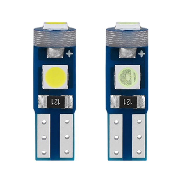 2 luces interiores para coche 3030 3SMD t5 3030 3SMD, lámpara de instrumentos, señal EstiloE