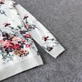 thumbnail image 4 of PatPat Mommy and Me Matching Sweatshirt Set,Floral Print Crewneck Drop Shoulder Long Sleeve T-Shirt Tops Romper for Girls Fall Outfit Clothes, 4 of 7