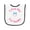 White and Black, variant on Inktastic I Got My 1st Tooth Baby Terry Cloth Bib