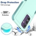 thumbnail image 2 of Decase Heavy-Duty Case for Samsung Galaxy S24 FE,Dual Layer Military Grade Drop Protection Anti-Fingerprint Anti-Scratch Hard Back Cover Silicone Bumper Shockproof Case for Galaxy S24 FE,Mint, 2 of 5