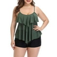 thumbnail image 1 of Maillots de Bain Tankini Deux Pièces pour Femmes P-5TG, 1 of 4
