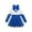 Royal Blue, variant on Yeahdor Girls Cheer Leader Long Sleeve Shiny Dress Halloween Carnival Party Cheerleading Uniform Sequins Dance Dress