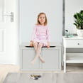 thumbnail image 3 of Costway Coffre à Jouets en Bois pour Enfants, Banc de Rangement avec Couvercle Rabattable et Charnière de Sécurité, 3 of 10