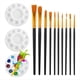 thumbnail image 1 of Juego de de Pinceles para Pintar, 10 Piezas, Pinceles de Nailon para Manualidades, 3 Piezas, Bandeja de Pintura Redonda, para Pintar, 1 of 6