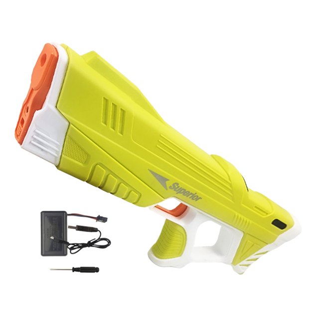 330ml Juguetes de agua 7.4V 500mA Jeringa de agua de alta velocidad para niños (Amarillo) Ehuebsd libre de BPA