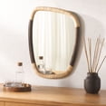 thumbnail image 2 of SAFAVIEH Rupa 23" x 31" Natural/Brown Natural Wall Mirror, 2 of 6