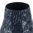 thumbnail image 5 of DecMode 20" Dimensional Textured Dark Blue Metal Vase with Wavy Pattern, 5 of 9