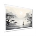 thumbnail image 2 of Designart "Tranquil Garden Retreat" Buddhism Picture Framed Canvas Art Print, 2 of 5