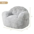 thumbnail image 2 of Giant Bean Bag Chair, 51" Large Bean Bag Chairs for Adults Kids High-Density Foam Filled Bean Bag Couch with Armrests, Big Beanbag Sofa Chair for Reading, 2 of 8