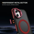 thumbnail image 4 of Magnetic Case for iPhone 16 Plus, Compatible with MagSafe Accessories, Built-in Metal Camera Ring Stand, Military-Grade Protection, Strong Magnets Slim Shockproof Skin Friendly, Red, 4 of 8