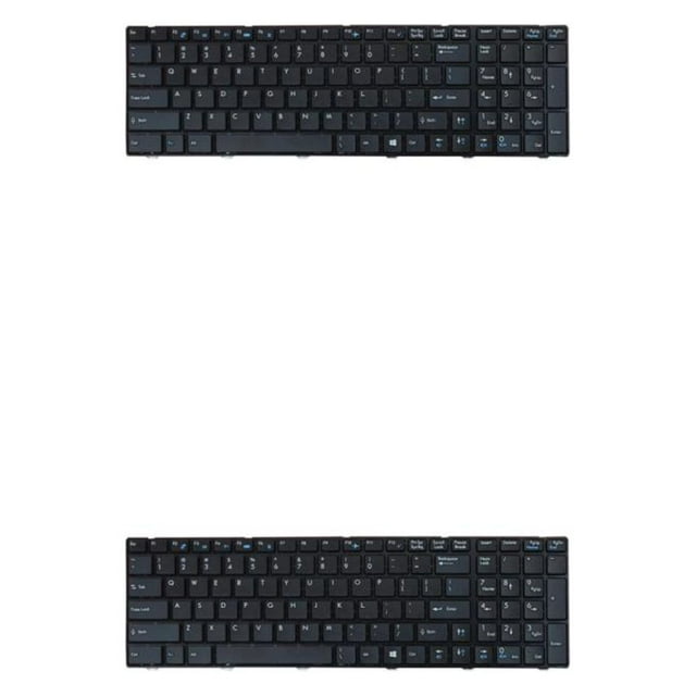 xinxixnxx Stylish V139922CK1 Laptop Keyboard for MSI GE60 GE70 GP60 CX70 with Sleek Black Frame Type1 2PCS