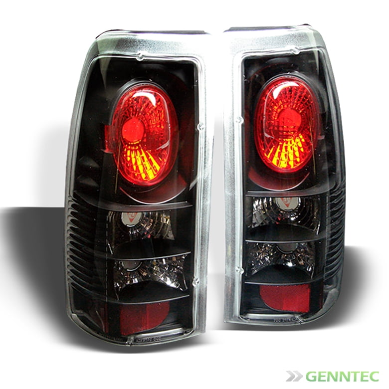 19992002 Silverado 19992003 Sierra Black Tail Lights Lamps Rear Brake