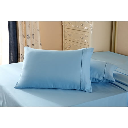 1800 Series Double Brushed Microfiber Collection 2pc Queen Light
