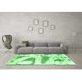 thumbnail image 3 of Ahgly Company Indoor Rectangle Abstract Emerald Green Modern Area Rugs, 3' x 5', 3 of 4