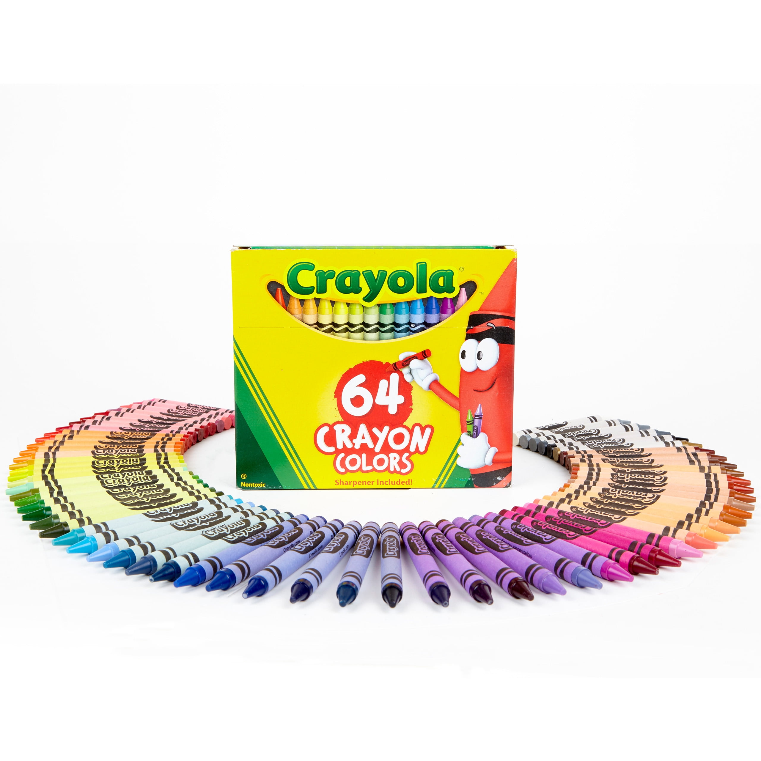 1989 Sealed Crayola Crayons 64 count with Fluorescent 8 pack