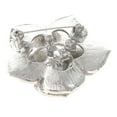 thumbnail image 2 of Crystal Flower Brooch, 2 of 2