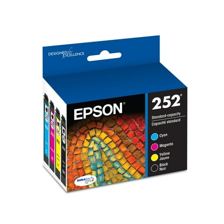 EPSON T252 DURABrite Ultra Genuine Ink Standard Capacity Black & Color Cartridge Combo Pack