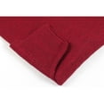 thumbnail image 4 of Mens PRINCELY Soft Merinos Wool Sweater Knits Lightweight Polo 1011-40 Cranberry, 4 of 8