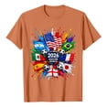 thumbnail image 7 of 2026 New USA Soccer Jersey T-Shirt, United States Jersey Soccer, USA Team Pattern Crew Neck Short Sleeve Athletic Casual Football Top for Adult(Red, S), 7 of 7