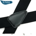 thumbnail image 5 of Tirantes blancos Tirantes anchos para hombre Tirantes elásticos ajustables para hombre con clips fuertes, 5 cm de ancho, 120 cm de largo, 5 of 5