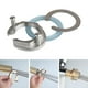 thumbnail image 4 of Herrajes de montaje para fregadero de un solo orificio que se instalan fácilmente para accesorios de baño de cocina Acero inoxidable, 4 of 9