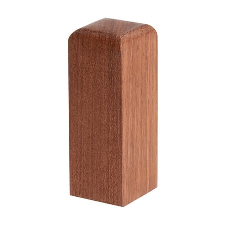 

Uxcell Blank Calligraphy Stamp 2.5x2.5x6.5cm Brown Square Wood Engraving Name Chop for Painting Art Supply