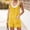 Yellow, variant on High Waisted Shorts Clearance Women's Summer Button Cotton And Pocket Suspender Shorts Jumpsuit Strap Pants