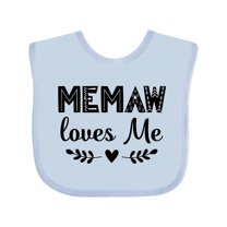 Inktastic My Memaw Loves Me Boys or Girls Baby Bib
