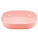 thumbnail image 1 of Bandeja portátil para servir pasta y fruta para campistas: plato hondo de plástico, perfecto para niños y adultos, color rosa, 1 of 5