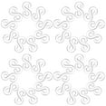 thumbnail image 3 of 500pcs Loom Rubber Band Clips Bracelet Making Clip Rubber Band S Clips Bracelet Hooks Clasps, 3 of 9
