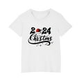 thumbnail image 4 of Odeerbi Toddler Boys Girls Christmas T-shirt Christmas Print Casual Short Sleeve Tops Shirt Toddler Clothes White, 4 of 4
